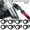 2/5 шт. Многоцелевая О-образная пряжка для крепления, черная точка крепления для автомобиля, грузовика, велосипеда