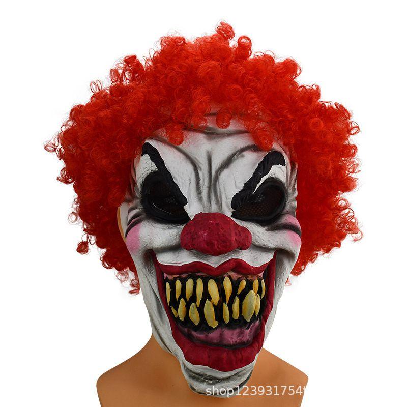 Realistic Funny Clown Latex Mask For Halloween Christmas Party Horror Role Play
