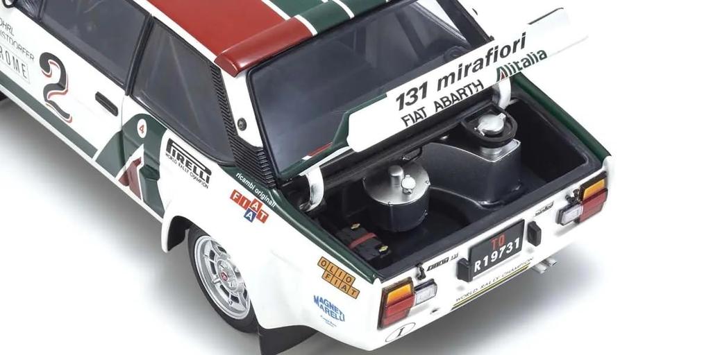 Kyosho Original Fiat 131 Abarth 1978 Monte Carlo Completed Product KS08376G 1/18 #2