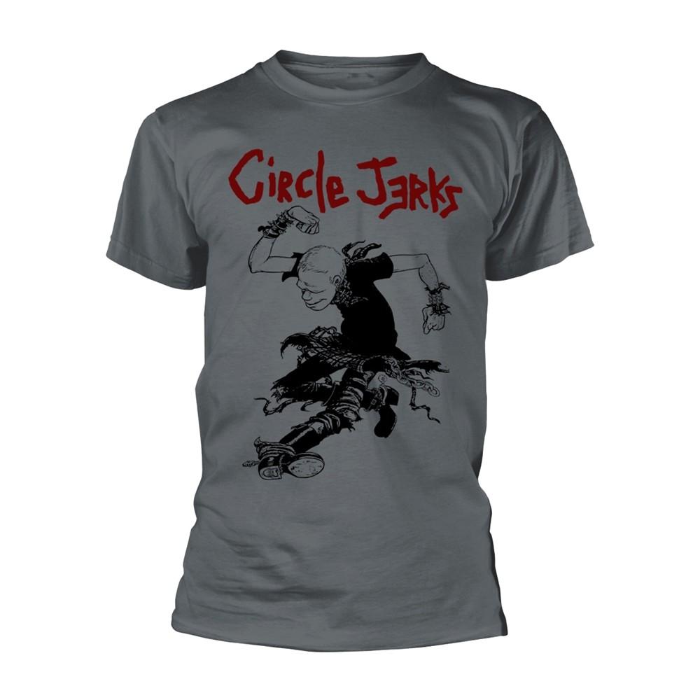 CIRCLE JERKS - I'M GONNA LIVE (CHARCOAL) GREY T-Shirt Small