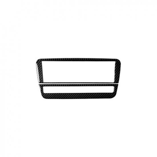 Carbon Fiber CD Seat Heat Console Sticker Trim For Mercedes Benz GLA CLA A-W×2