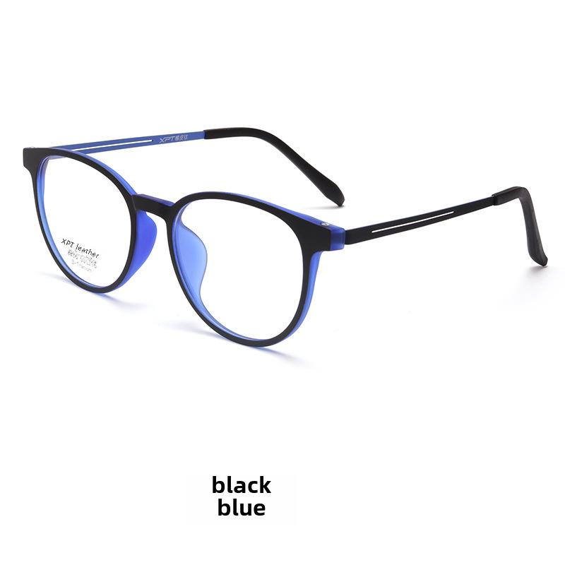 Danyang 9836XP Ретро Круглая титановая резиновая студенческая оправа для очков, сверхлегкая TR90 для мужчин