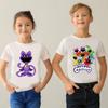 Boys Girls T-shirt Smilling Critters Print Cartoon Kids T Shirt Funny Children Clothes Summer Baby Short Sleeve Tops Tee