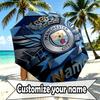 Custom Name Personalized Manchester City Print Umbrella, Auto Open Close, 8‑Rib Sturdy Frame, Commute Camping Hiking Use, Birthday Gift