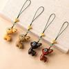 Deer Lanyard Car Key Chain Bag Pendant Wood Key Chain Chinese Style Key Ring Mobile Phone
