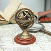 12.7cm Zodiac Armillary Ball Brass Astrology Globe Tabletop Decoration Celestial Fashion