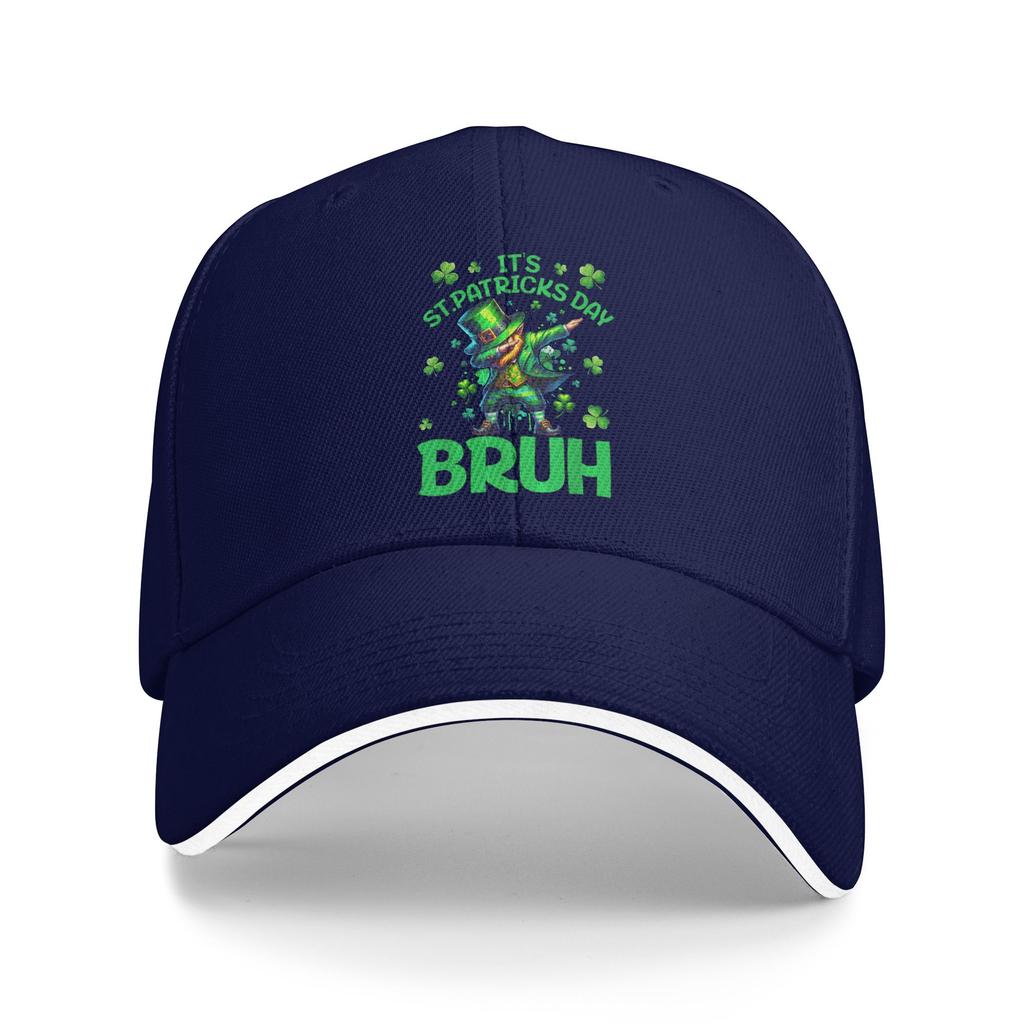 Summer Bruh St Patricks Day Saint Patricks Day Leprechaun Baseball Cap Hiking Fishing Fashion Trucker Hat Unisex Snapback Cap