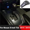 Накладка на ручку переключения передач автомобиля для Nissan X-trail X trail T32 2014-/Rogue 2014-2016 Из углеродного волокна Аксессуары для интерьера