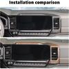 Wood Grain Center Dash Navigation Panel Cover Trim For Chevy Silverado -
