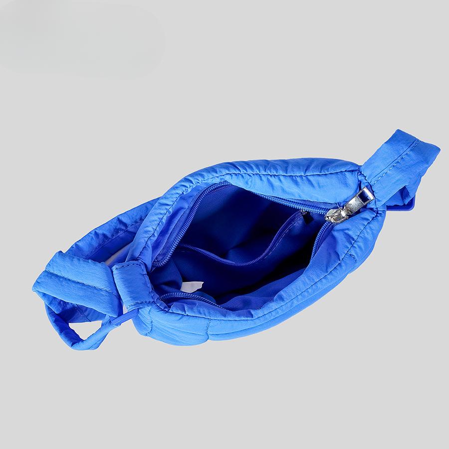 Маленькая квадратная женская сумка цвета макарон из хлопка с застежкой-липучкой через плечо Простая сумка Linger