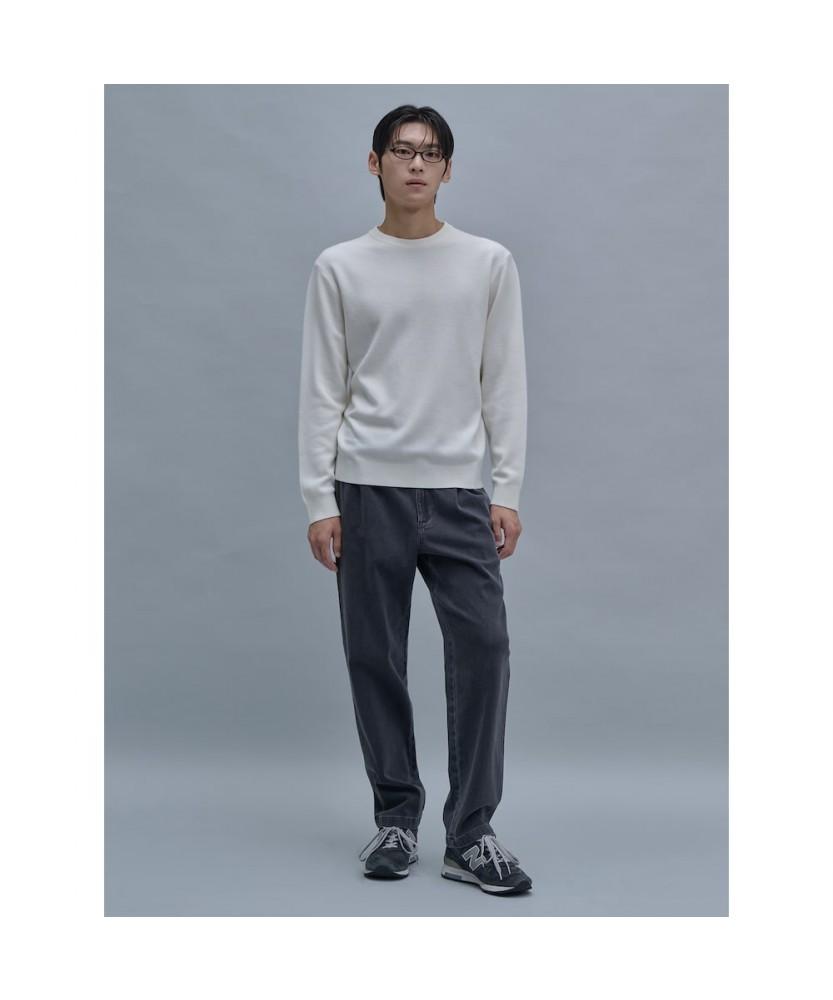 SHIFT.G Basic Crewneck Sweater White