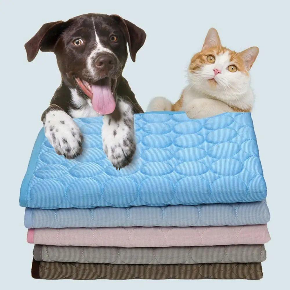 Safe Material Car Sofa Summer Water Absorption Ice Silk Pet Cooling Mat Cat Sleeping Pad Dog Bed