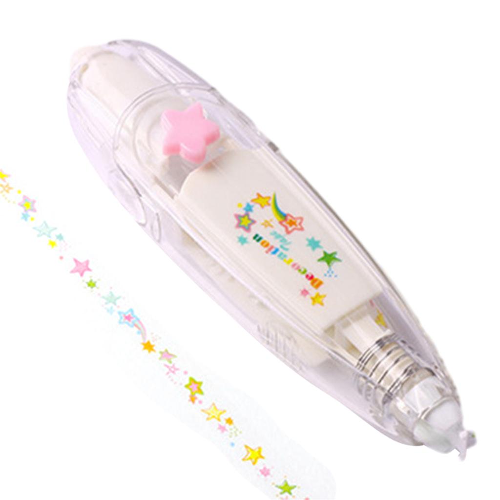 Каваии Корректирующая лента Кружево Блокнот Дневник Украшение Ручка Мультяшная Цветочная Наклейка Лента Ручка Смешные Детские Канцелярские товары для Детей