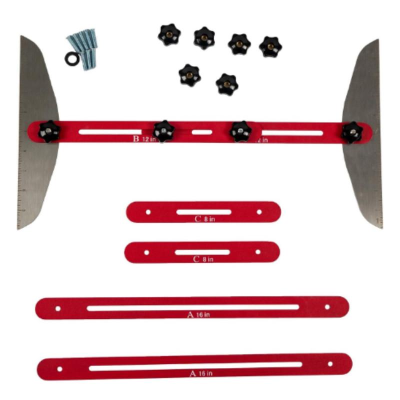 Портативная бытовая измерительная линейка для лестниц Профессиональный инструмент для измерения при ремонте лестниц Линейка для лестниц из алюминиевого сплава