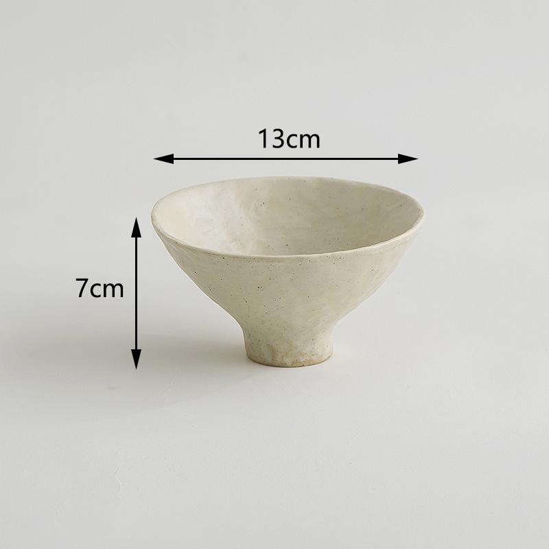 Creative Irregular Dishes and Plates Sets Vintage Hand Pinch Texture Tableware Feature Hotel Dinner Plates Dessert Bowl Home