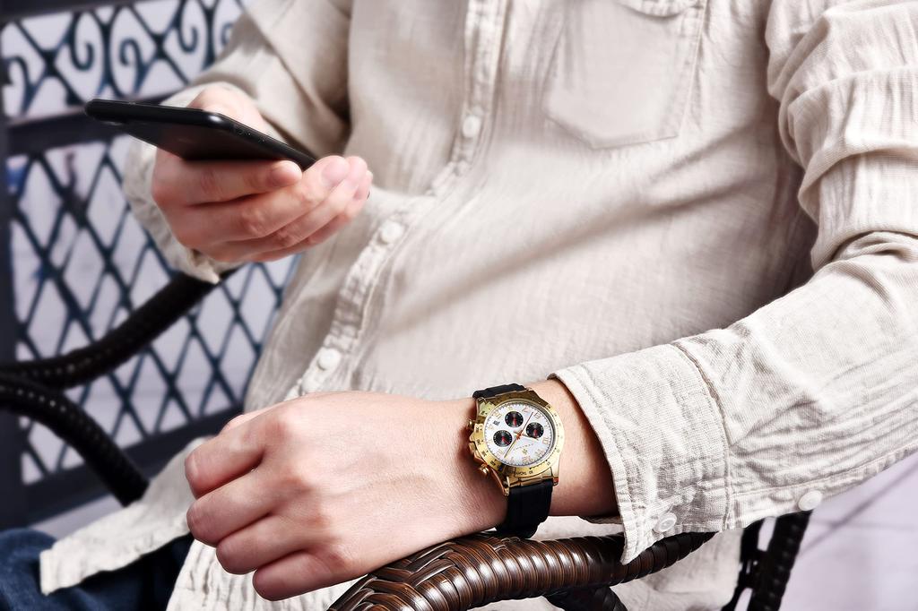 Часы AKNIGHT, модные популярные кварцевые часы с мягким силиконовым ремешком, хронографом, легко читаемыми светящимися аналоговыми наручными часами, водонепроницаемыми, с датой для мужчин, японские