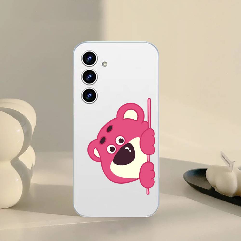 Милый чехол для телефона L-Lotso для Samsung Galaxy S21 S22 S23 S24 S25ULTRA FE Ultra Plus5G A52S Прозрачная крышка