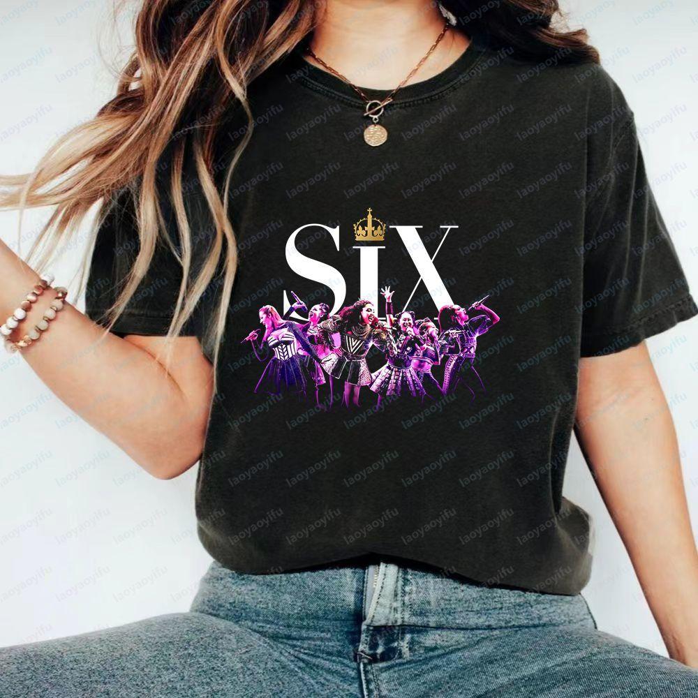 Six The Musical - A Unique and Summer Casual Short-sleeved T-shirt Suitable for Both Men and Wo