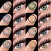 Colored Contact Lenses Blue Fresh Annual Disposable Lenses Brown Comfortable Natural Colored Lenses Eye Colored Soft Lenses 1 Pair