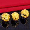 New Atmospheric High-end Real Sand Gold Ring Men's Opening Adjustable Domineering Gold-plated Ring