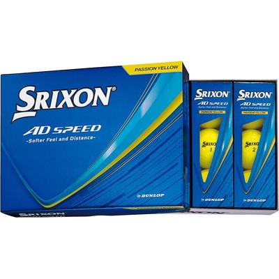 Мячи для гольфа Dunlop Srixon AD Speed4 Цвет: Passion Yellow, упаковка 12 шт. (1 дюжина)