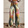 Women's Casual Pants Printed Casual Wide Leg Trend Pants