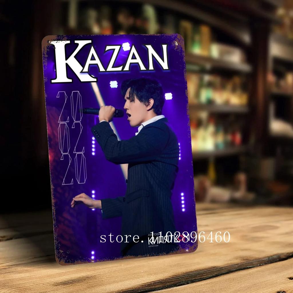 Димаш Кудайберген Таблички и Знаки настенный декор Винтажные жестяные знаки Капитан Металлический плакат Декор для бара паба клуба Настенное украшение