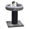 Cat Scratcher Post with Plush Bed for Indoor Cats, Sturdy Nest