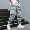 Мужские джоггеры на весну и осень, повседневные свободные брюки-карго с несколькими карманами и завязками на открытом воздухе