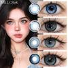 Millcreek Blue Contact Lenses 2 Pieces (1 Pair) Eye Cosmetics Color Contact Lenses 14.5MM Doll Eyes Soft Comfortable Bright Blue Contacts 1 Year Use