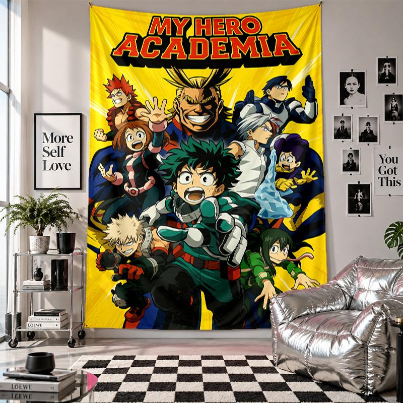 Wall TapestryMy Hero Academia Art Hanging Cloth Decorative Background Cover for Room Decoration