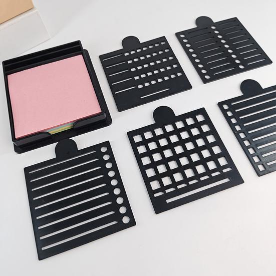 Держатель для липких заметок, защитный чехол, компактный дизайн, портативный многоразовый диспенсер для липких заметок, набор для офиса, школы