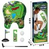 Toilet Golf Mini Game Set Funny Bathroom Golf Scene Sport Toy Educational Mini Golf Kit Christmas Gift for Kids