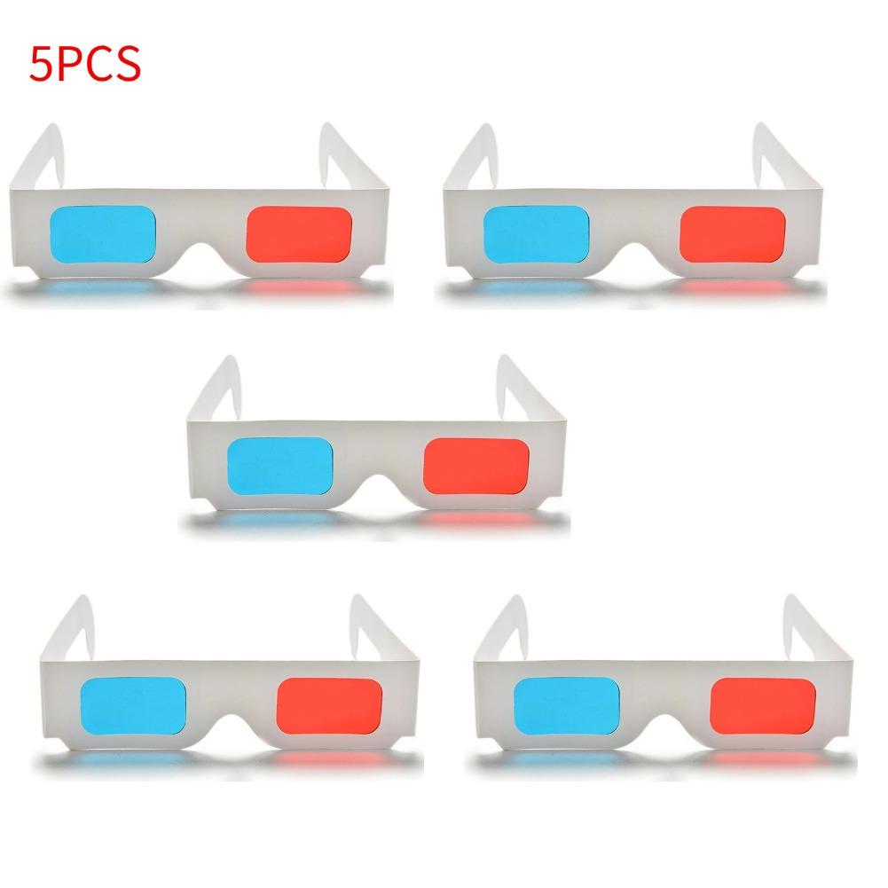 Red Blue 3D Glasses Cardboard Paper Glasses For Dimensional Anaglyph TV Movie DVD Game Various Viewing Demand 3D Movie Glasses