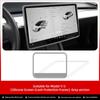Для Tesla Model 3 Y автомобильные аксессуары центральное управление навигационный экран силиконовая защитная рамка закаленная пленка защитная крышка