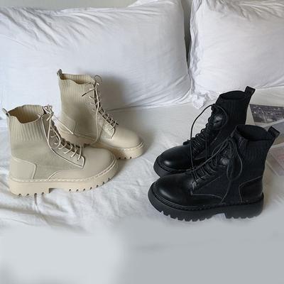 Модные носки-ботинки на шнуровке, черные женские ботильоны в панк-стиле, обувь на шнурках, короткие туфли для женщин, мода 2025, новые ботильоны для женщин