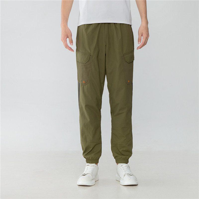 adidas Трикотажные спортивные штаны мужские, цвет хаки, H65368