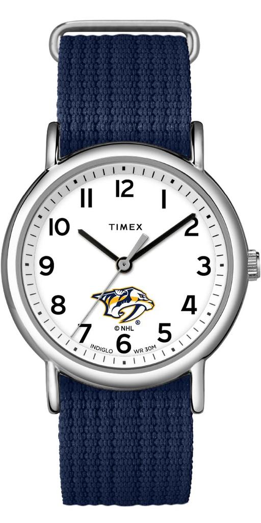 Часы Timex Uni Weekender 38 мм с однослойным ремешком, Nashville Predators, Weekender 38 мм.
