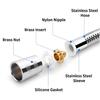 Shower Hose 1.5M Hose Sprinkler Inlet Pipe Stainless Steel