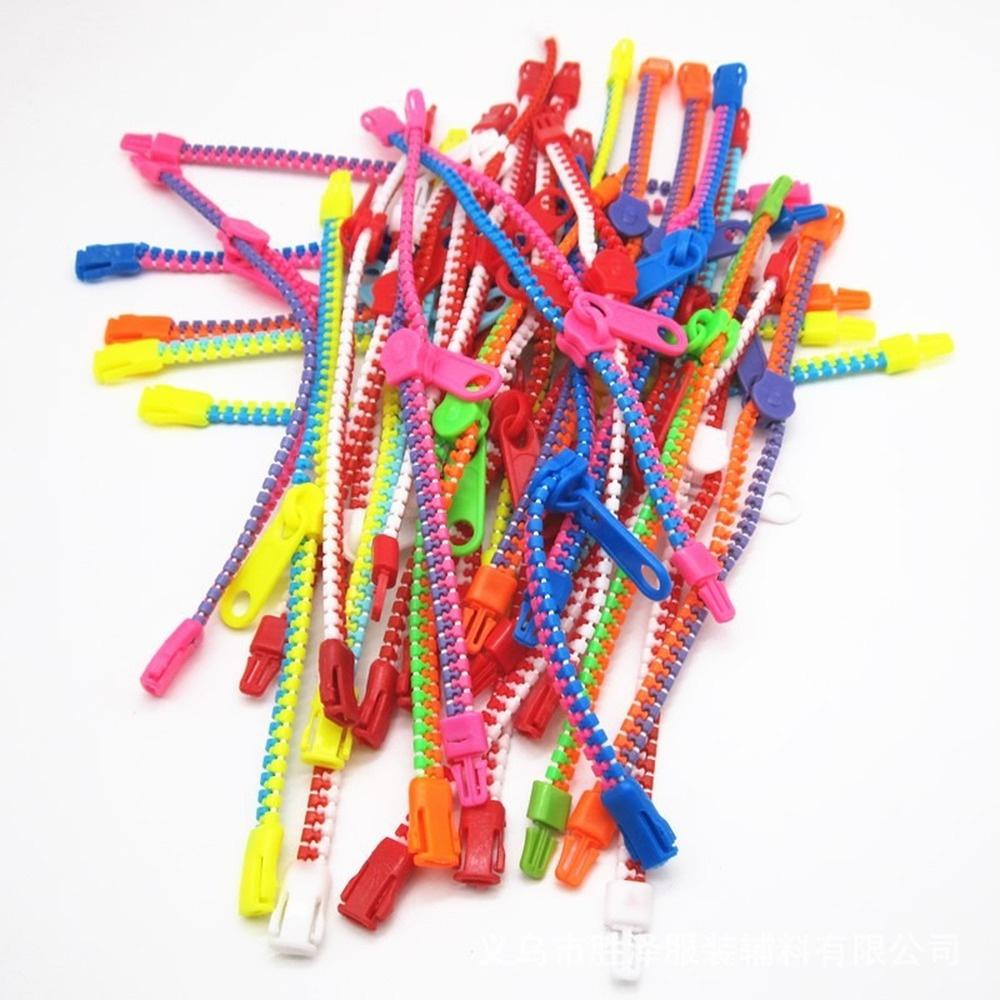 6 Pcs Creative Zipper Bracelet Toy Stress Reliever Focus Killing Fidget Toy For Kids Children Adhd Autism Hand Sensory Toys