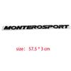 Наклейка с логотипом MONTERO SPORT на капот, эмблема, наклейки на автомобиль для Mitsubishi Montero, 3D логотип, передняя головная часть, задний багажник, наклейки для рестайлинга, аксессуары