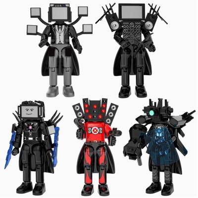 Большой Размер Новый Скибиди Туалет Коробка Конструктор Большой Титан Камерамэн Спикермэн Мини Экшн Фигурка Игрушки