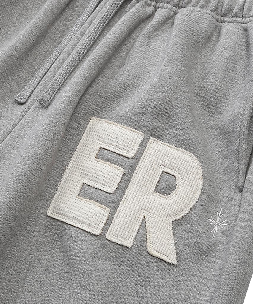 EEERRR Er Waffle Applique Long Sweat Pants (Melange)