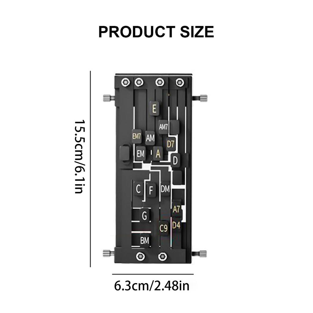 Система обучения аккордам для гитары, тренажер для аккордов для гитары, набор инструментов для игры на гитаре и пения, подходящий для легкого переключения аккордов