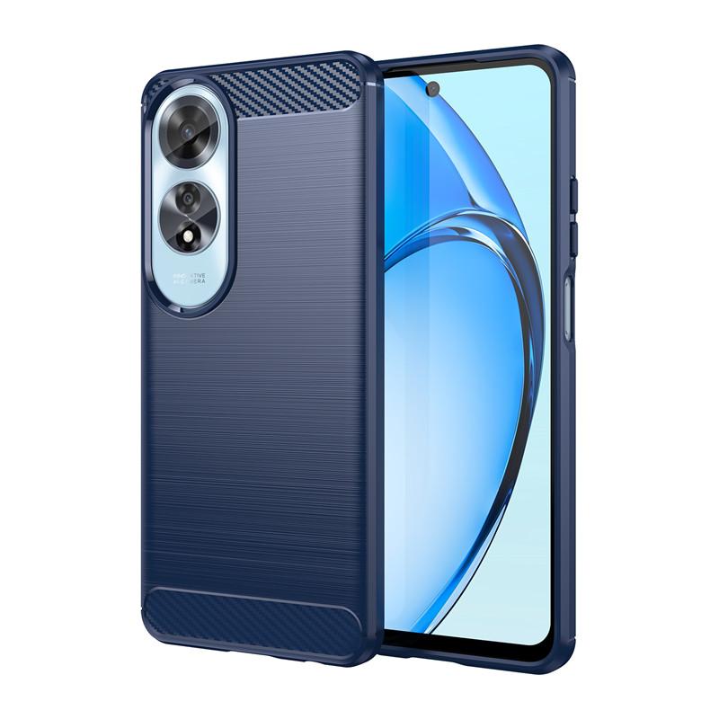 For OPPO A60 Case OPPO A60 Cover Luxury Silicone Bumper Brushed Full Shockproof TPU Protective Phone Back Cover For OPPO A60