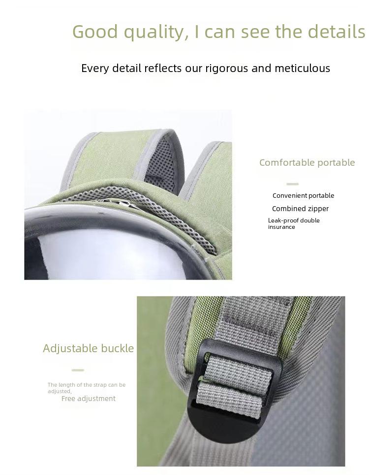 Портативный прозрачный рюкзак-капсула для кошек и мелких домашних животных