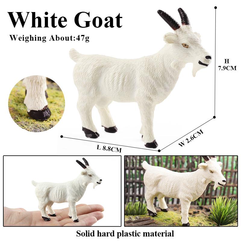 Oenux Модель фермы Симуляция Лошадь Корова Коза Осел Свинья Собака Фигурки Животные Птица Фигурка Образование Прекрасная Детская Игрушка Подарок