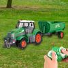 Tractor with trailer, remote controlled, battery charger, animals, Qh205-2D