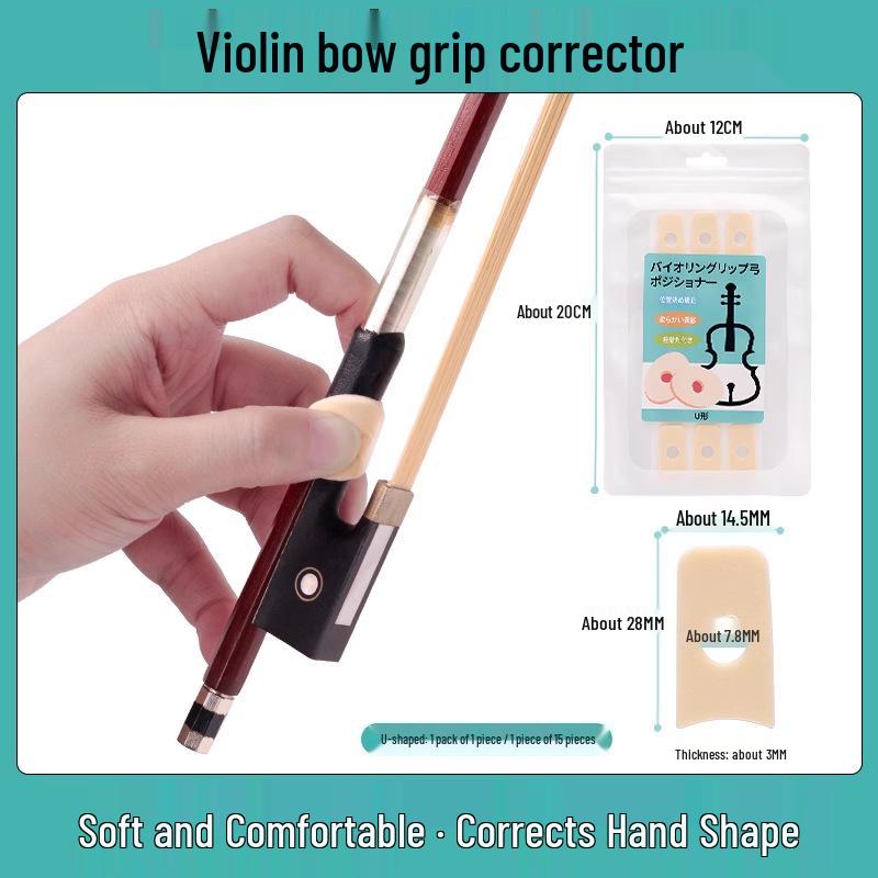 Violin Bow Grip Corrector for Children & Adults - Left/Right Hand Practice Aid - Musical Instrument Accessory