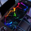 Large Gaming Mouse Pad Neon Lightning Design Desk Mats with Non-Slip Rubber Base Durable Long Keyboard Pads for Home Office Game